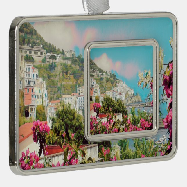 ldp AMALFI - panorama - Amalfi coast - Christmas Ornament (Right)