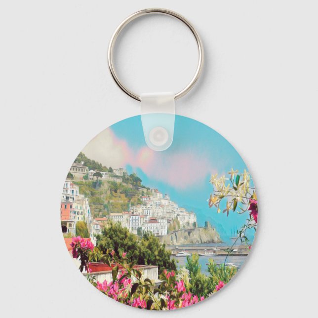 ldp AMALFI - panorama - Amalfi coast - Keychain (Front)