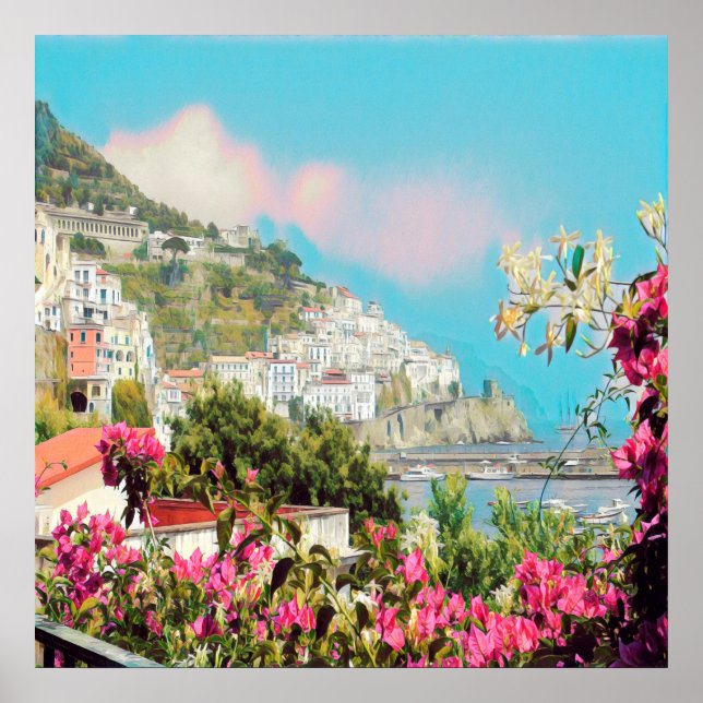 ldp AMALFI - panorama - Amalfi coast - Poster (Front)