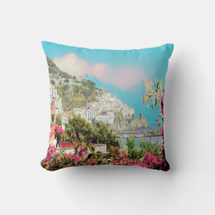 ldp AMALFI - panorama - Amalfi coast - Throw Pillow