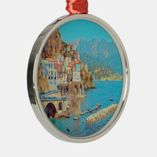 ldp ATRANI.- Amalfi Coast - Metal Ornament