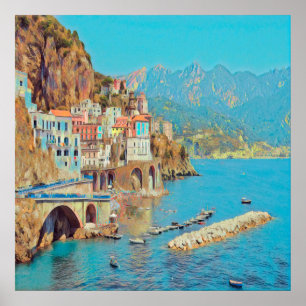 ldp ATRANI.- Amalfi Coast - Poster
