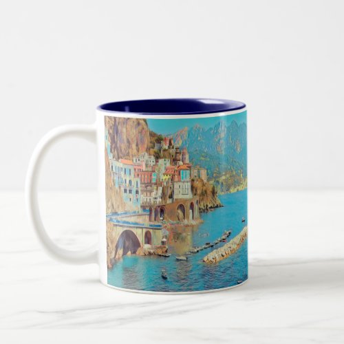 ldp ATRANI_ Amalfi Coast _ Two_Tone Coffee Mug