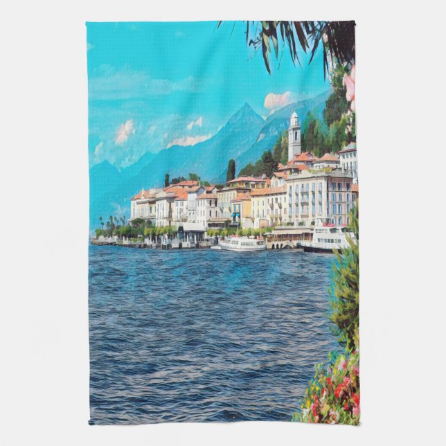 ldp BELLAGIO - Lake Como - Kitchen Towel (Vertical)