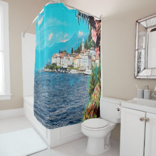 ldp BELLAGIO - Lake Como - Shower Curtain