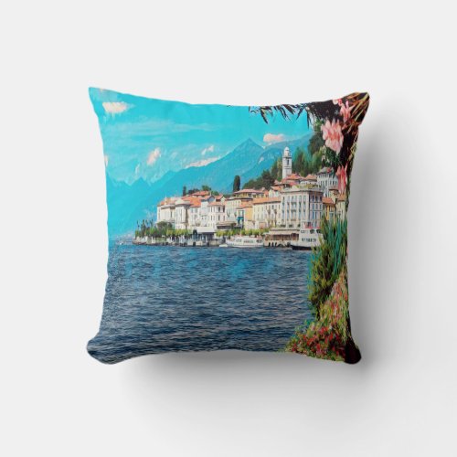 ldp BELLAGIO _ Lake Como _ Throw Pillow