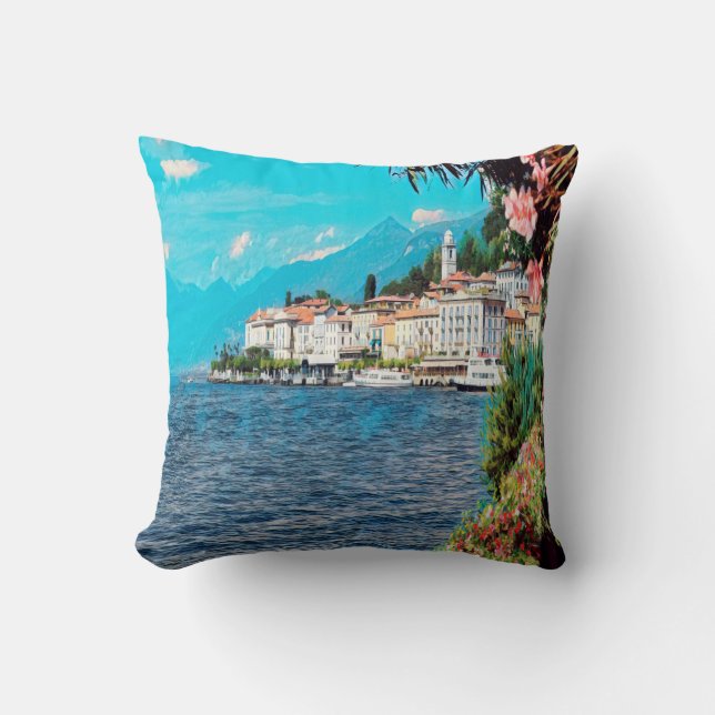 ldp BELLAGIO - Lake Como - Throw Pillow (Front)