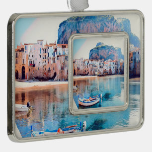ldp CEFALÙ - Sicily - beach - panorama Christmas Ornament