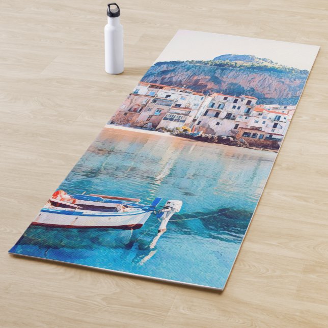 ldp CEFALÙ - Sicily - beach - panorama Yoga Mat (In Situ)