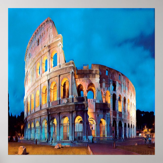 ldp COLOSSEUM Rome - by nigth - Poster (Front)