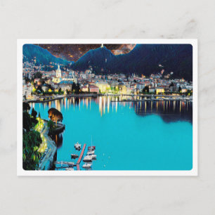 ldp COMO - Lake - Panorama Postcard