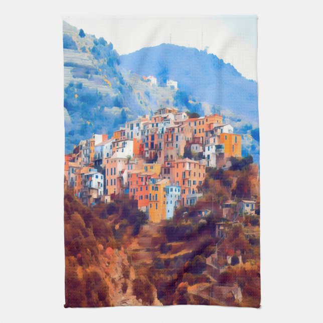 ldp CORNIGLIA - Cinque Terre - Kitchen Towel (Vertical)
