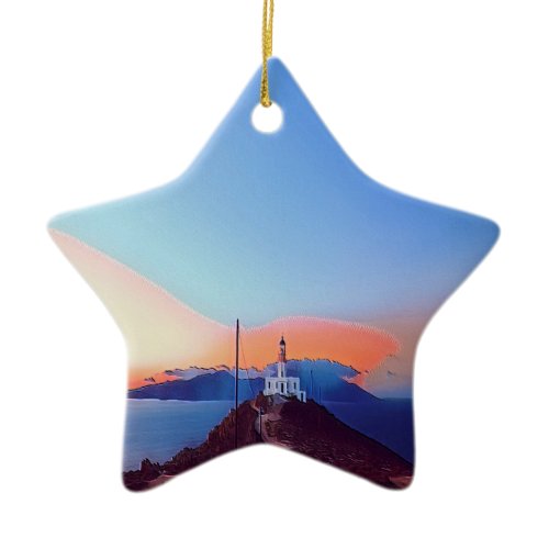 ldp MYKONOS - Armenist -  lighthouse - Ceramic Ornament