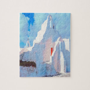 ldp MYKONOS - characteristic church - Jigsaw Puzzle