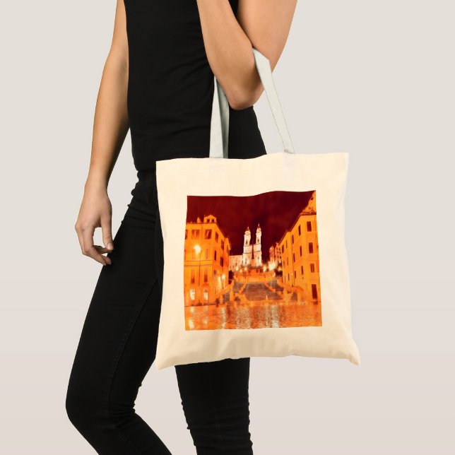 ldp PIAZZA DI SPAGNA by nigth Rome Tote Bag (Front (Product))
