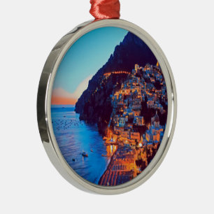 ldp POSITANO Amalfi Coast - sunset taken by Hotel Metal Ornament