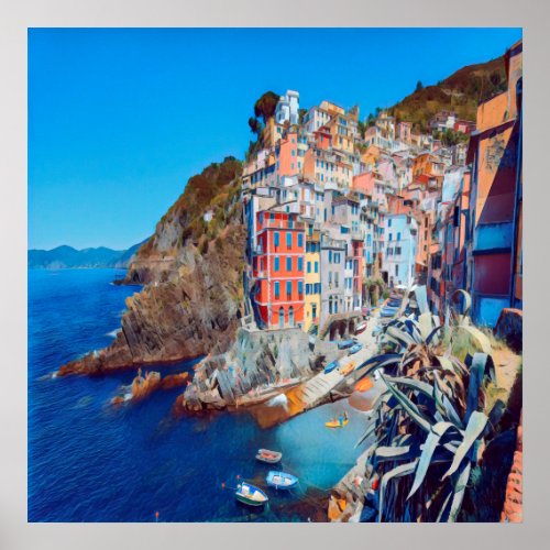 ldp RIOMAGGIORE _ Cinque Terre _ Poster