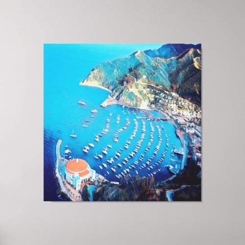 ldp SANTA CATALINA Island _ California _ harbor Canvas Print