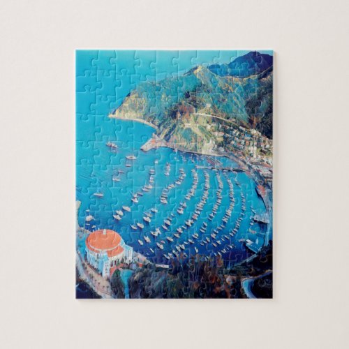 ldp SANTA CATALINA Island _ California _ harbor Jigsaw Puzzle