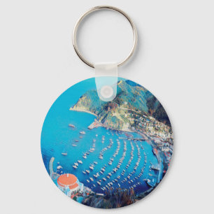 ldp SANTA CATALINA Island - California - harbor Keychain