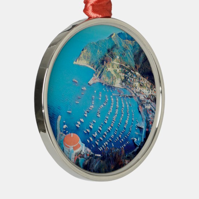 ldp SANTA CATALINA Island - California - harbor Metal Ornament (Right)