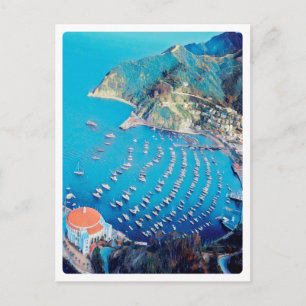 ldp SANTA CATALINA Island - California - harbor Postcard