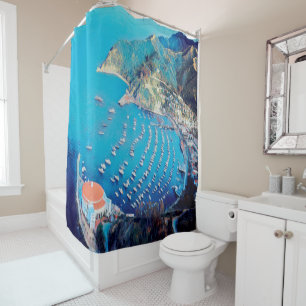 ldp SANTA CATALINA Island - California - harbor Shower Curtain