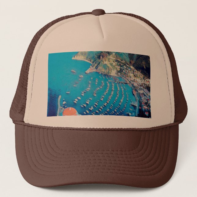 ldp SANTA CATALINA Island - California - harbor Trucker Hat (Front)