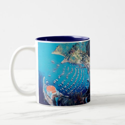 ldp SANTA CATALINA Island _ California _ harbor Two_Tone Coffee Mug