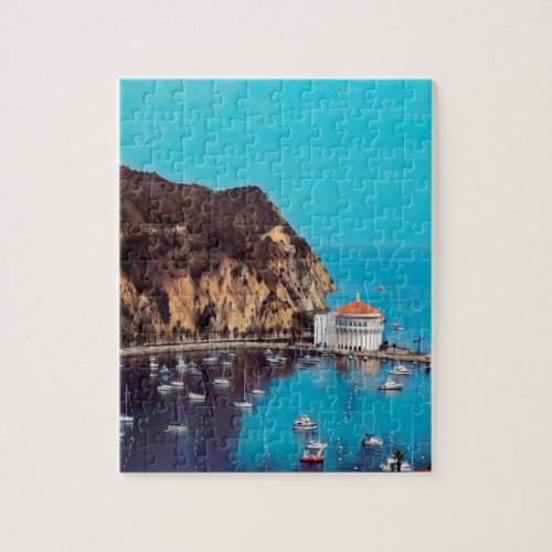 ldp SANTA CATALINA ISLAND _ harbour _ Jigsaw Puzzle