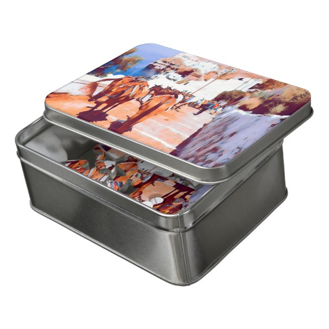 ldp SANTORINI - Donkey trail - Fira - Jigsaw Puzzle (Lid Open)