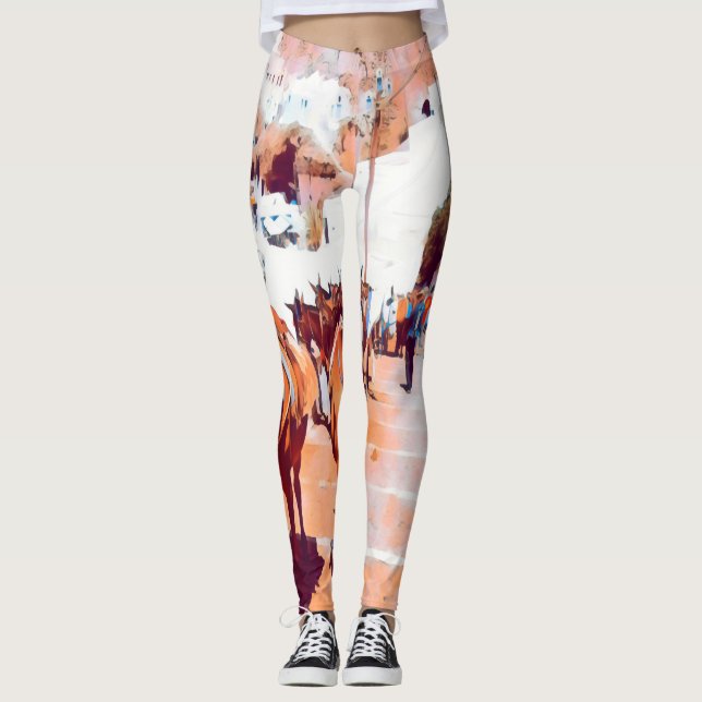 ldp SANTORINI - Donkey trail - Fira - Leggings (Front)