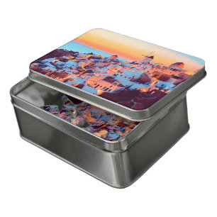 ldp SANTORINI - panorama - by nigth - Jigsaw Puzzle