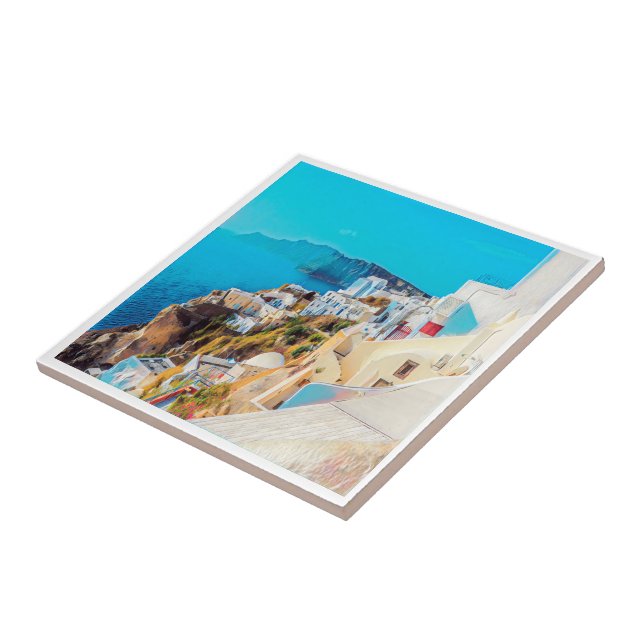 ldp SANTORINI - panorama - Ceramic Tile (Side)