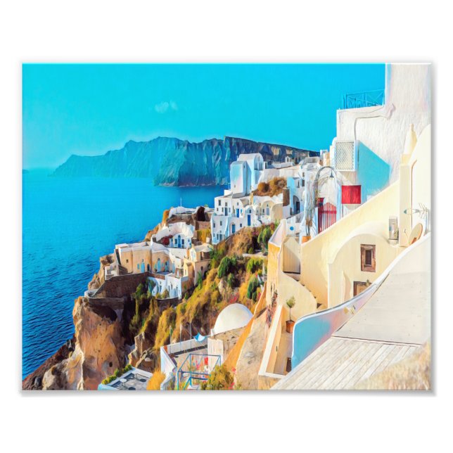 ldp SANTORINI - panorama - Photo Print (Front)