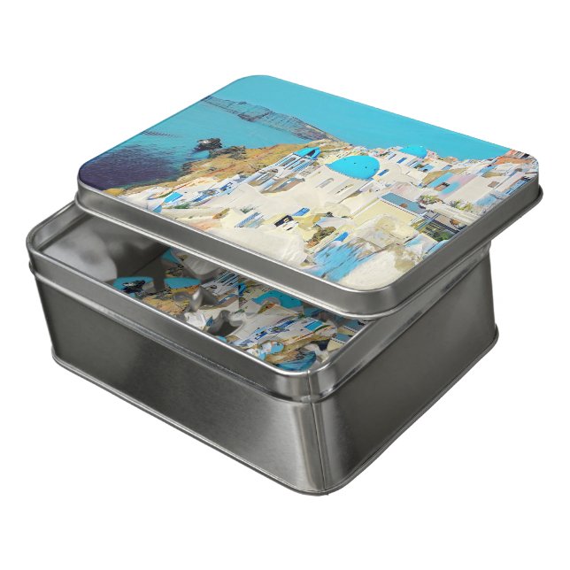 ldp SANTORINI - view - Jigsaw Puzzle (Lid Open)