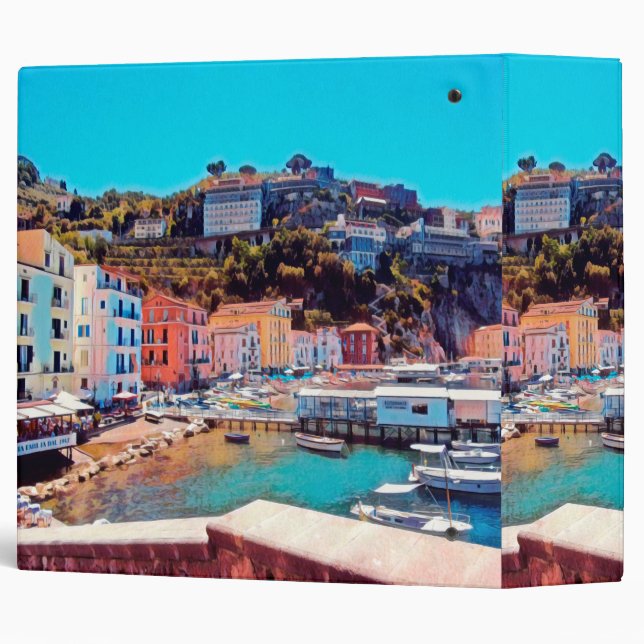 ldp SORRENTO - panorama - beach - 3 Ring Binder (Back/Spine)