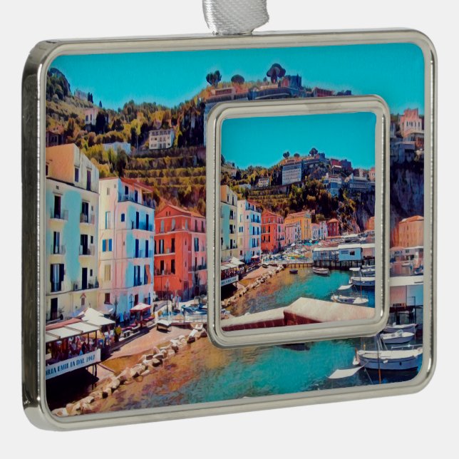 ldp SORRENTO - panorama - beach - Christmas Ornament (Right)