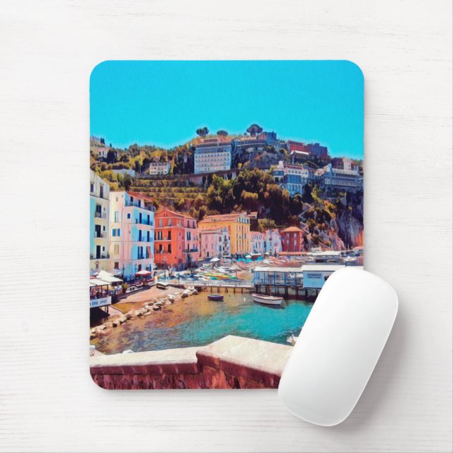 ldp SORRENTO - panorama - beach - Mouse Pad (With Mouse)
