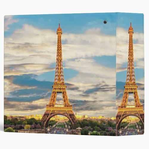 ldp TOUR EIFFEL _ Paris _ view _ 3 Ring Binder