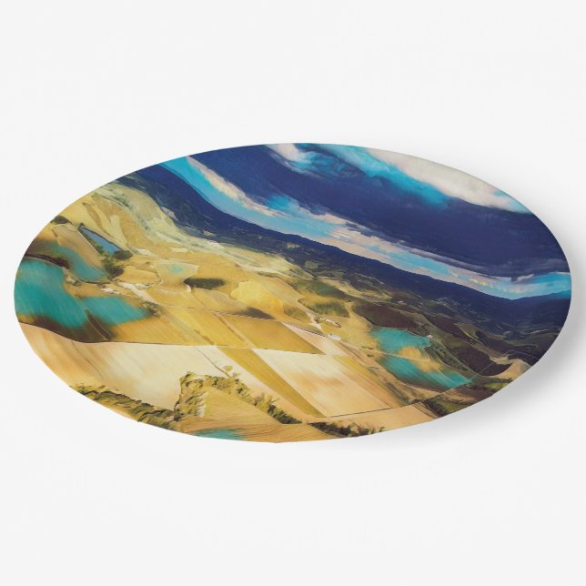 ldp TUSCANY - Tuscan countryside - Paper Plates (Angled)