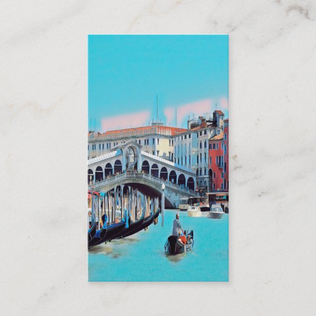 ldp VENICE - gondolas - rialto - Business Card (Front)