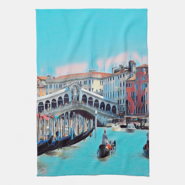 ldp VENICE - gondolas - rialto - Kitchen Towel (Vertical)