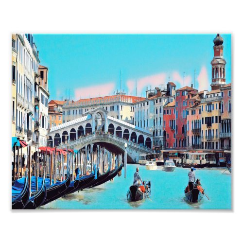 ldp VENICE _ gondolas _ rialto _ Photo Print