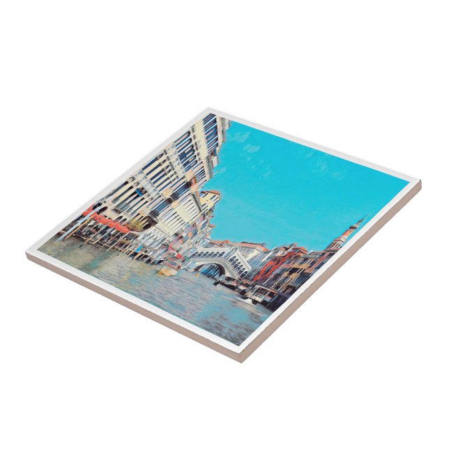 ldp VENICE - Grand Canal - Rialto beach - Ceramic Tile (Side)