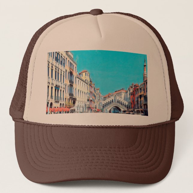 ldp VENICE - Grand Canal - Rialto beach - Trucker Hat (Front)