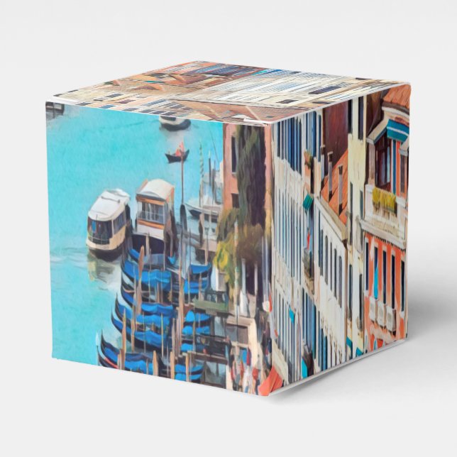 ldp VENICE - View of the Grand Canal from Rialto Favor Boxes (Front Side)