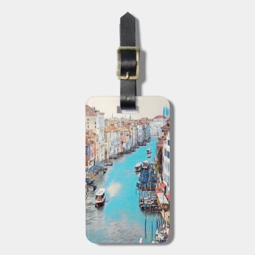 ldp VENICE _ View of the Grand Canal from Rialto Luggage Tag