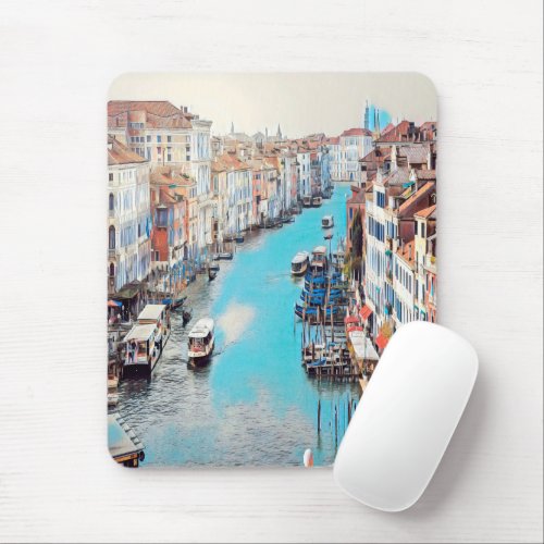 ldp VENICE _ View of the Grand Canal from Rialto Mouse Pad