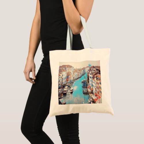 ldp VENICE _ View of the Grand Canal from Rialto Tote Bag